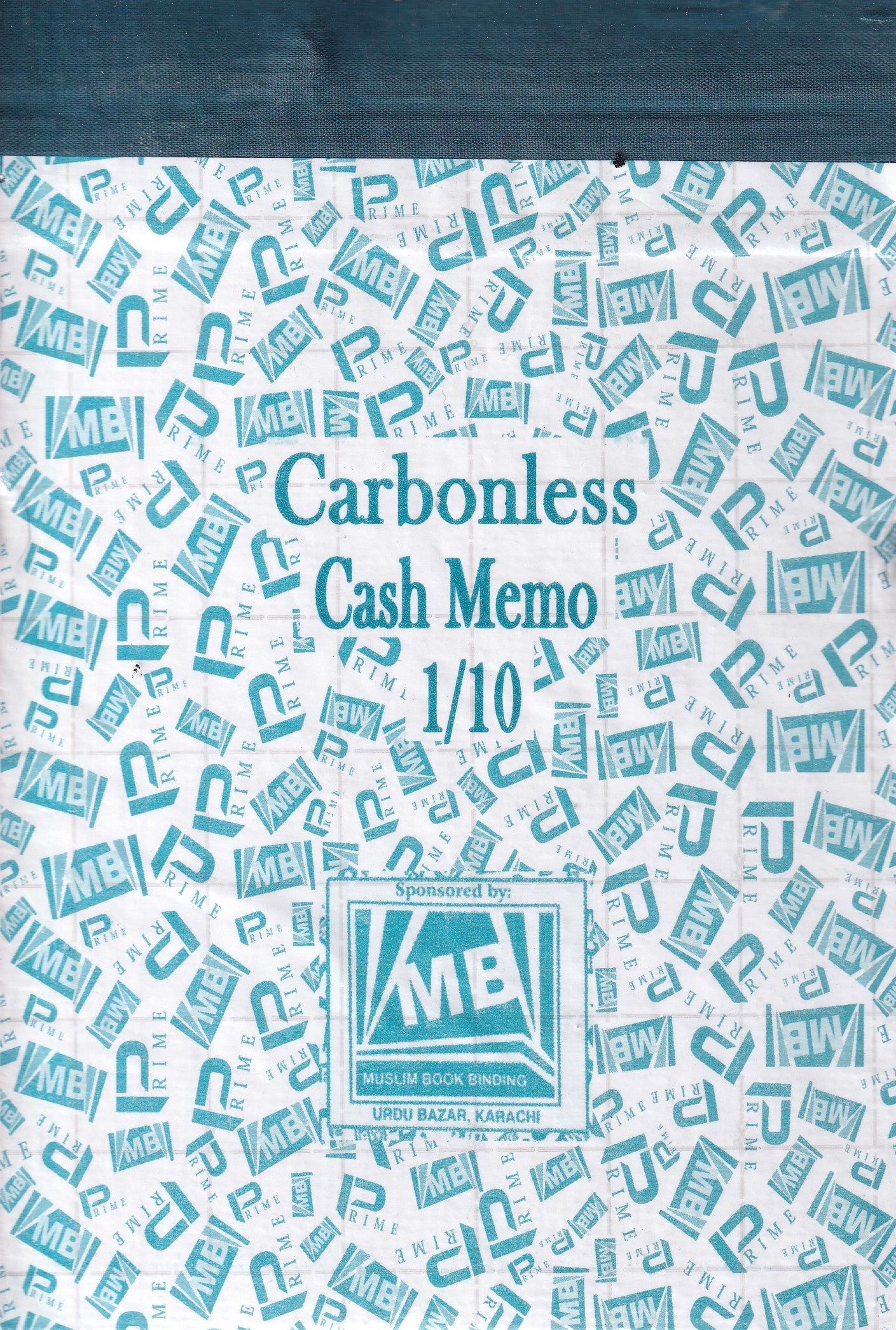 MB Cash Memo Carbonless Pad – 1/8 Size | Duplicate Bill Book