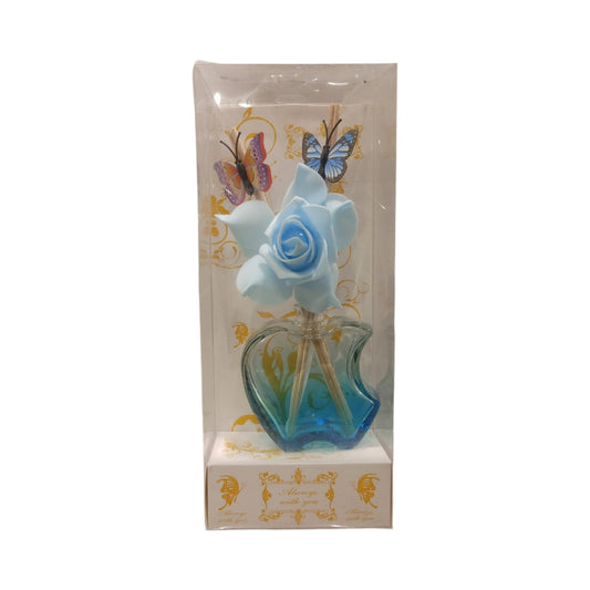 Elegant Rose Reed Diffuser – Room Fragrance & Decor (Blue)