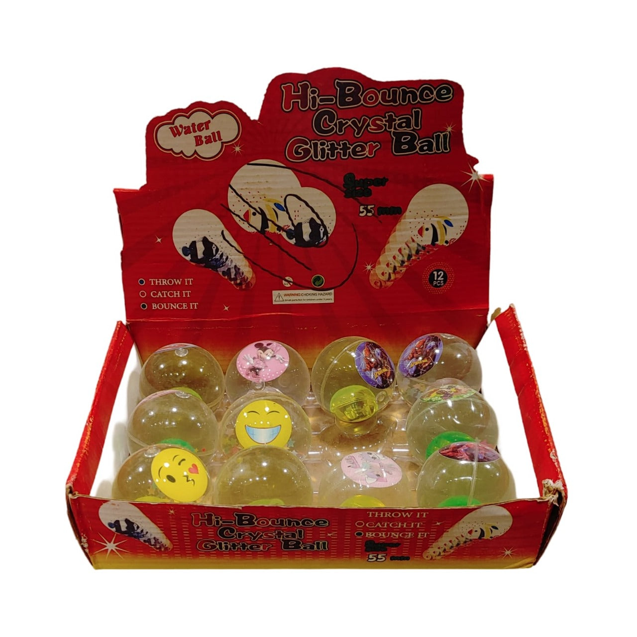 β¨πΎ High Bounce Crystal Glitter Ball with Multi-Color Lights β Sparkling Fun for All Ages π