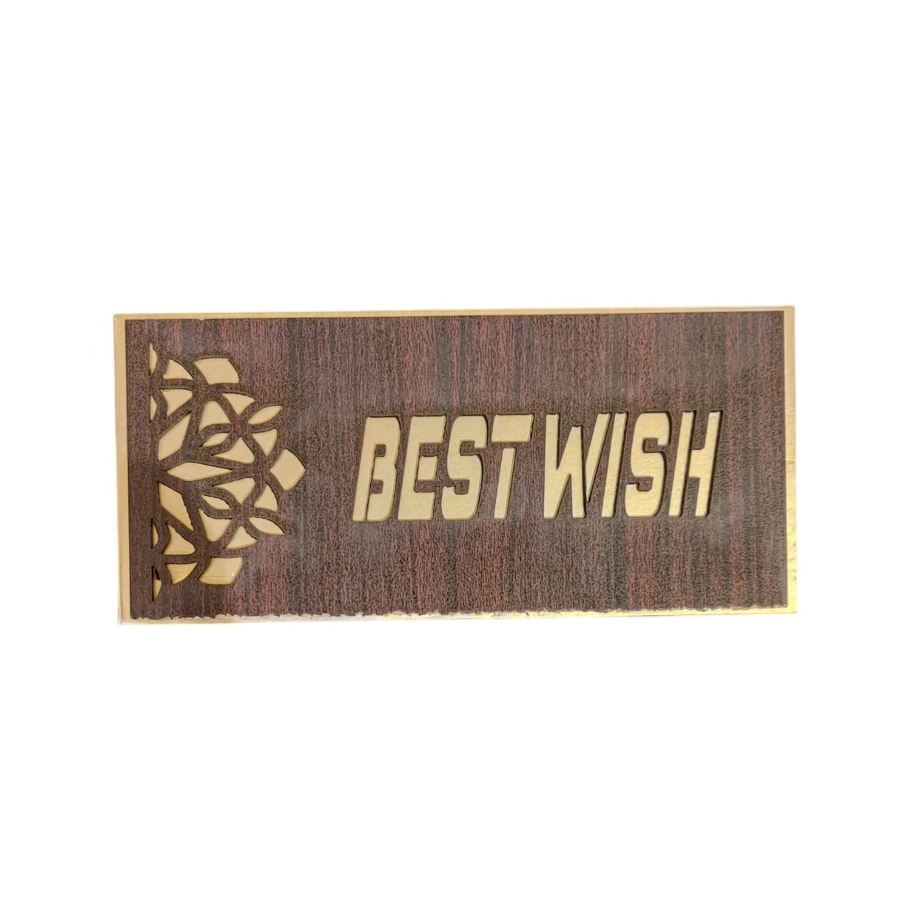 Wooden Best Wishes Envelope | Elegant Wooden Money Gift Holder for Special Occasions