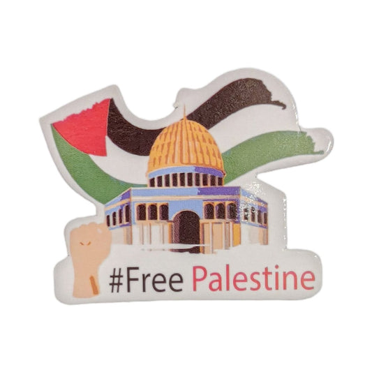 #FreePalestine Paper Badge | Masjid Al-Aqsa Print Awareness Badge