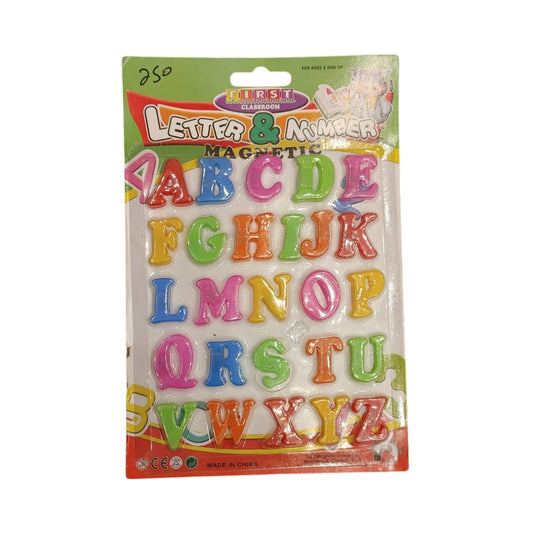 Magnet Mini Letters & Numbers Set | Colorful Educational Fridge Magnets for Kids