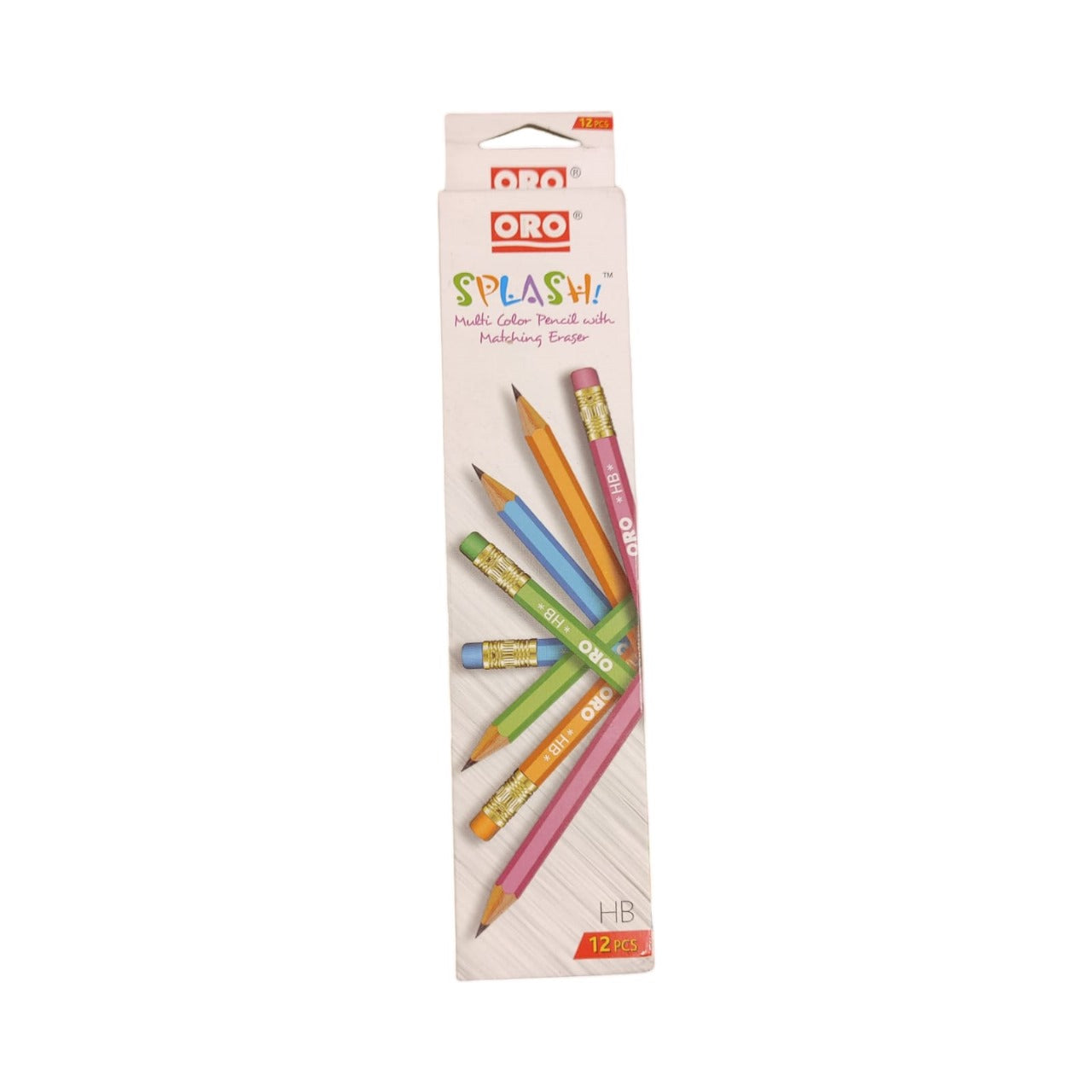 ORO Splash 12 Pencil Pack | Vibrant, Smooth Writing Colored Pencils
