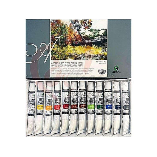 Marie’s Acrylic Colors 12ml – Rich Pigment, Smooth Texture, Perfect for Every Artist