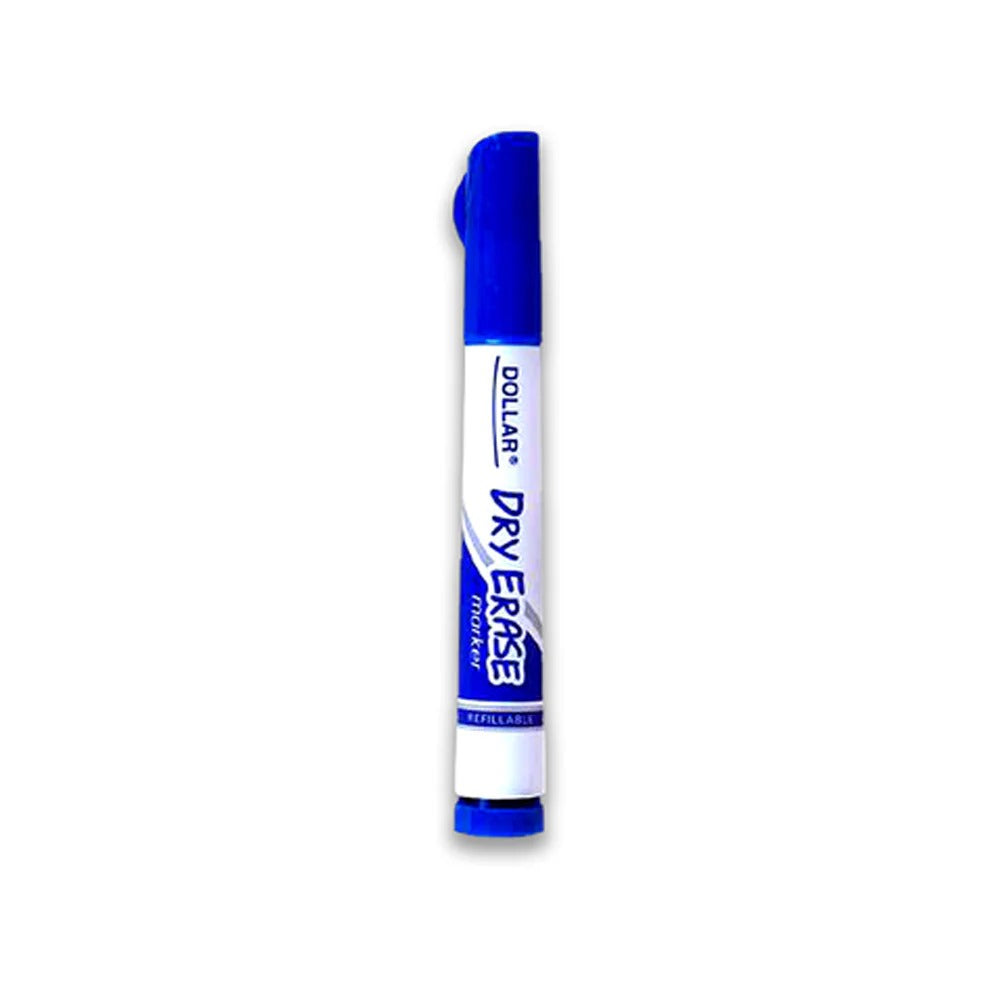 Dollar Dry Erase Board Marker – Blue & Black | Smooth Writing, Easy Erasing