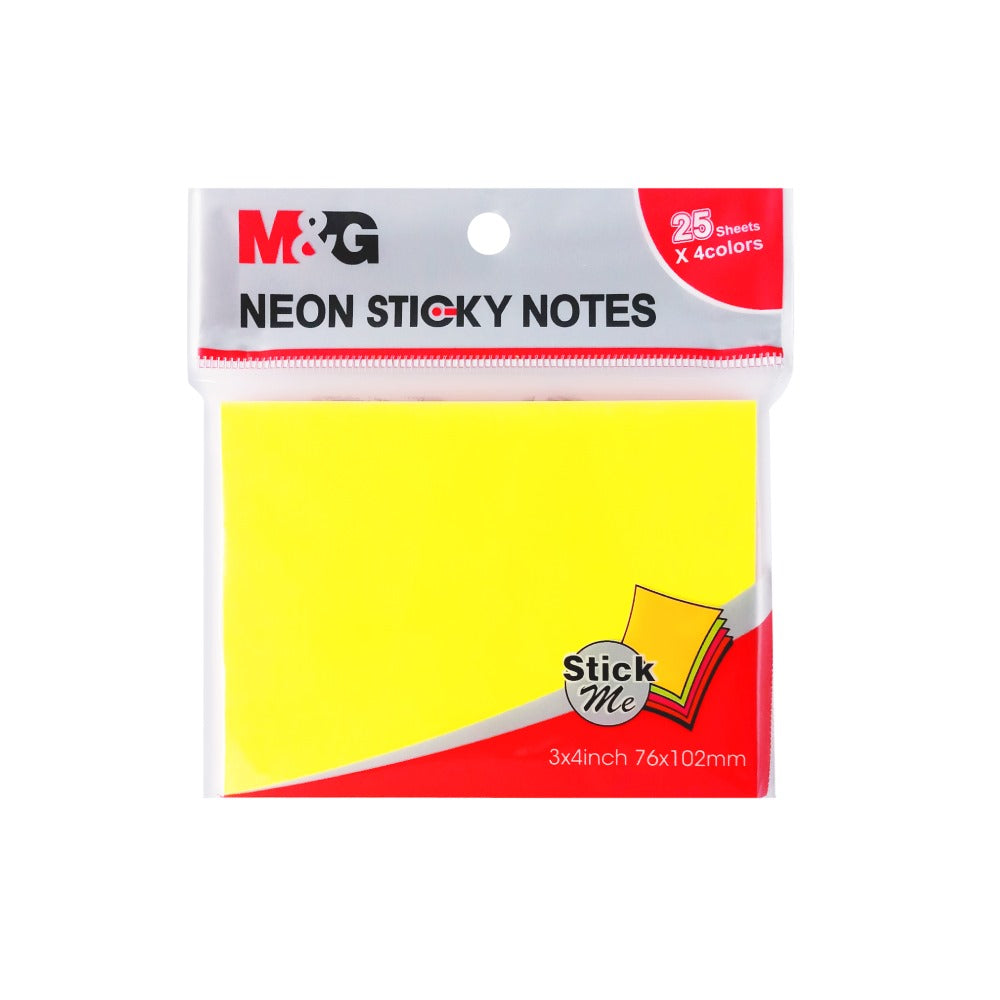 Colorful Sticky Notes – 3x4 Inches | Pack of 100 Sheets