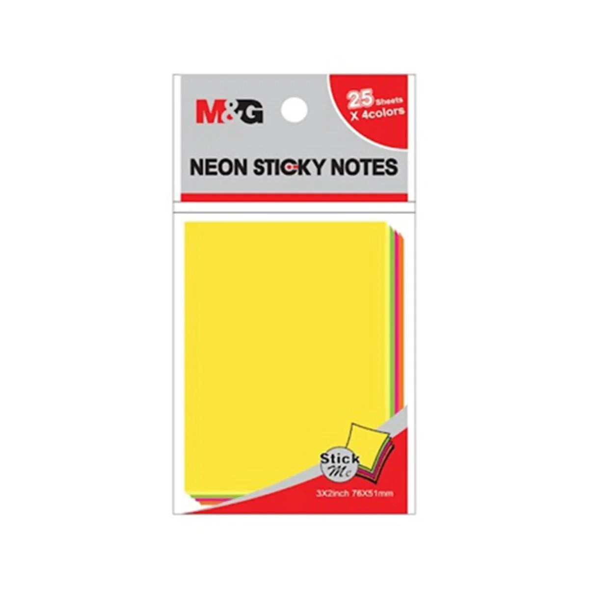 Colorful Sticky Notes – 76x51mm | Pack of 100 Sheets