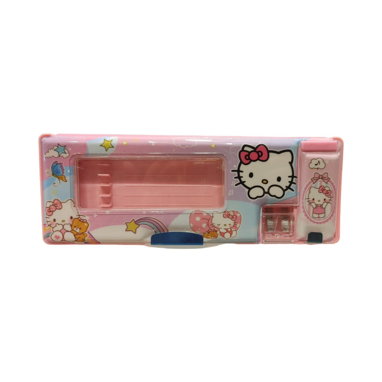 Hello Kitty Double Side Open Pencil Box – With Medium & Large Size Sharpeners