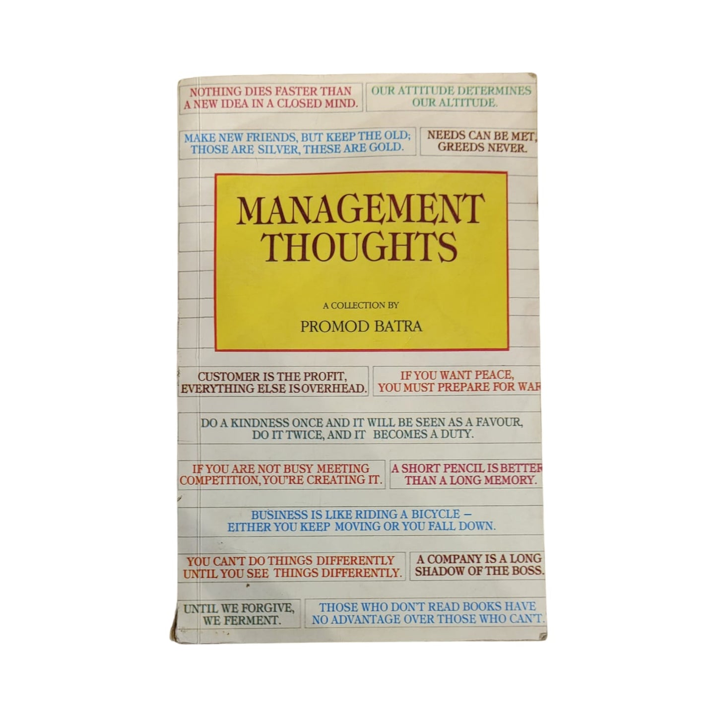 Management Thoughts