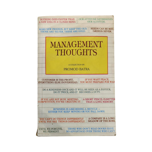 Management Thoughts
