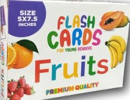 Fruits Flash Cards for Young Readers – 5x7.5 Inches | Educational Learning Cards for Kids