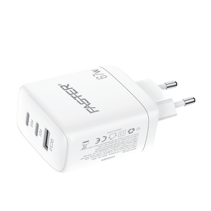 Faster V300 20W 3.0A Charger with Type-C Cable 1 Piece