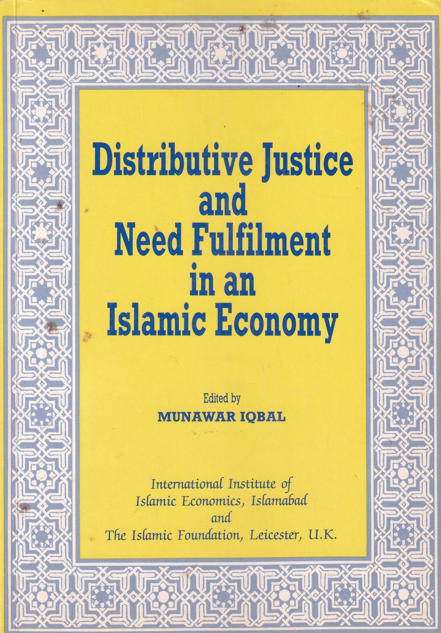 Distributive Justice And Need Fulfilment In An Economy