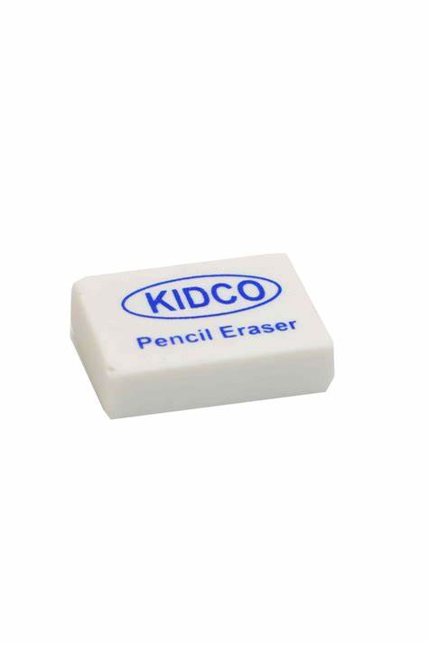 Kidco Pencil Eraser – Soft & Clean Erasing | School & Office Use