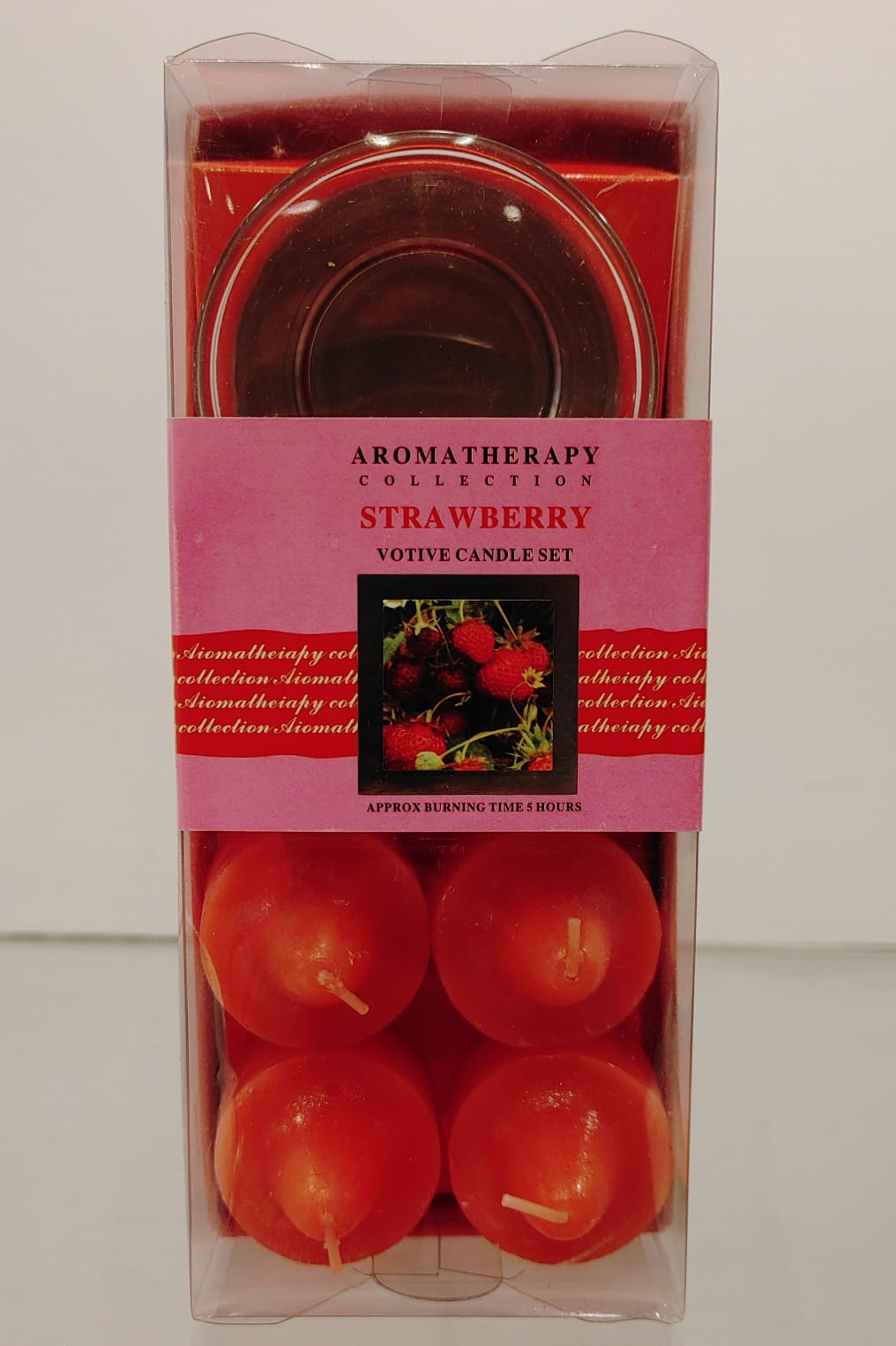 Votive Candle Set (Strawberry)