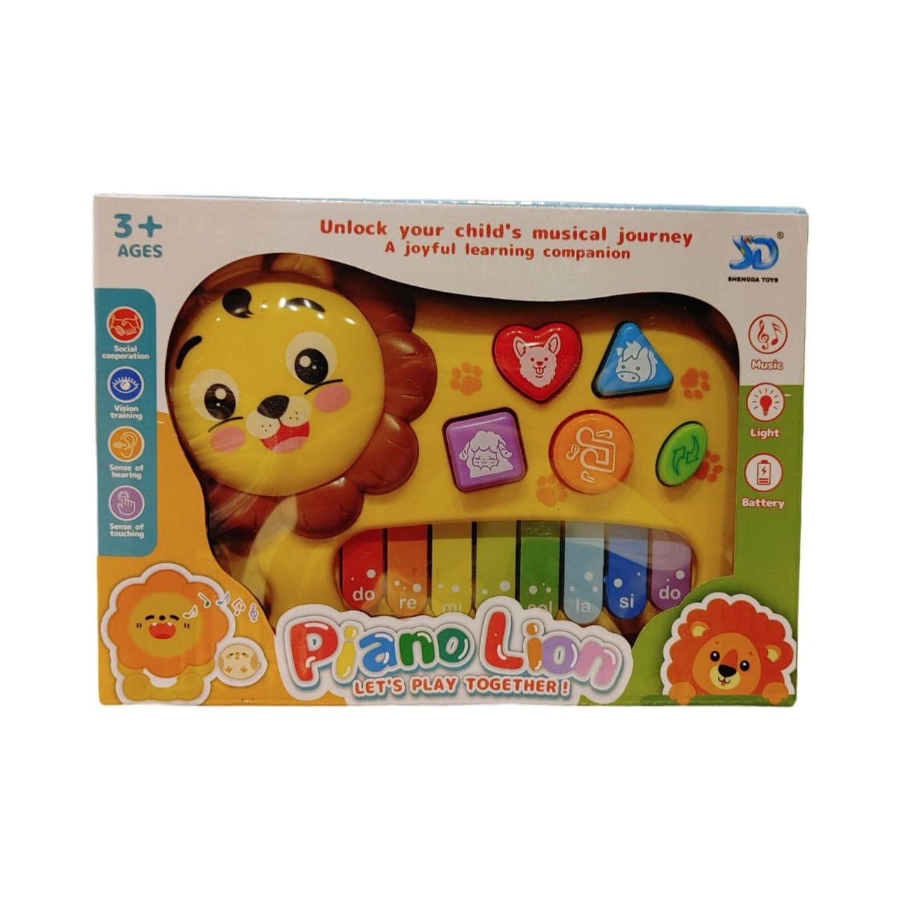 🦁🎹 Piano Lion Toy – Musical Animal Keyboard for Toddlers & Kids 🎶✨