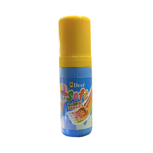 Deer 12 Soft Color Pencils in Cute Bottle | Smooth Coloring for Kids