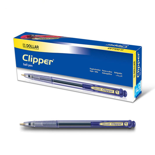 Dollar Clipper BP1 Blue Ball Pen | Smooth Writing with Classic Design