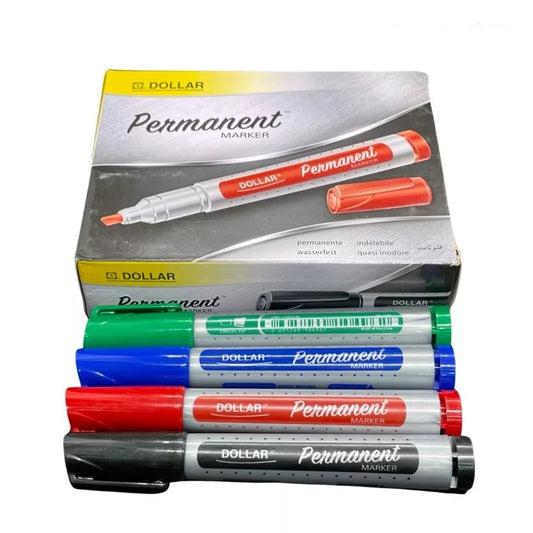 Dollar Permanent Marker – Multi Color | Long-Lasting, Bold Marking on Any Surface