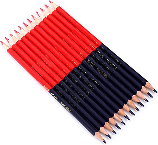 Kiddy Checking Pencil – Red & Blue Dual-Tip Perfect for Marking, Highlighting & Learning Fun!