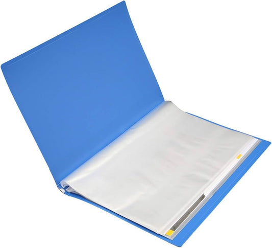 Pocket File with 20 Sheets | A4 Size Transparent Document Organizer