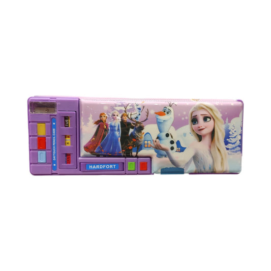 Day Touch Pencil Box – With Manual Calendar, Temperature Chart & Built-in Sharpener