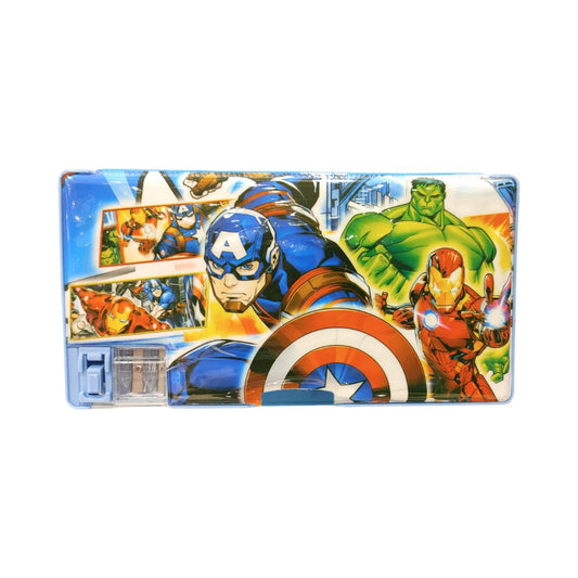 Spider-Man Double Side Open Pencil Box – With Dual Size Sharpeners