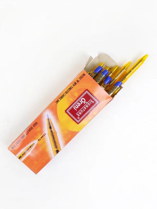 Signature Blue Ball Pen – Pack of 10 | Smooth Writing | Long-Lasting Ink