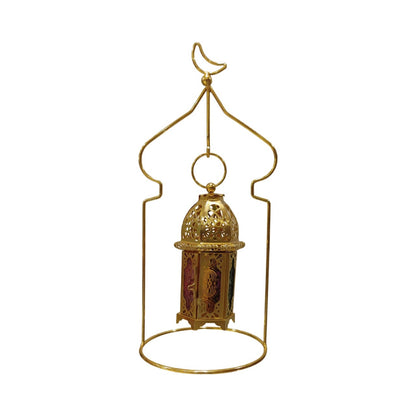 Golden Steel Candle Stand – Elegant Décor for Home and Events
