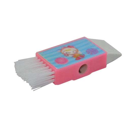 Sharpener with Brush & Eraser – 3-in-1 Smart Stationery for Kids