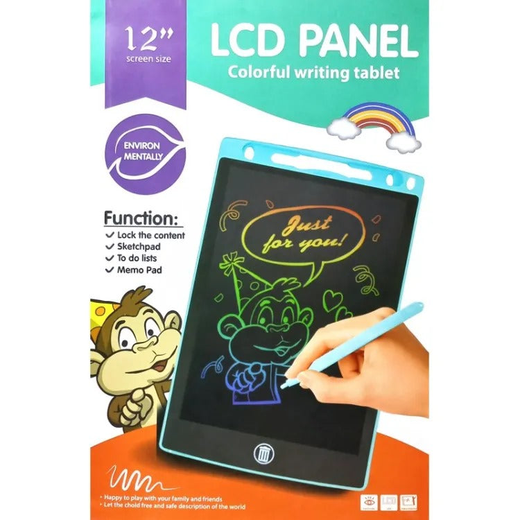 12-Inch LCD Writing Tablet for Kids – Reusable Digital Drawing Pad